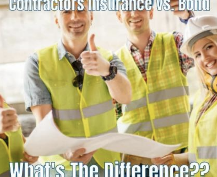 Contractors Insurance vs Bond: What’s The Difference?